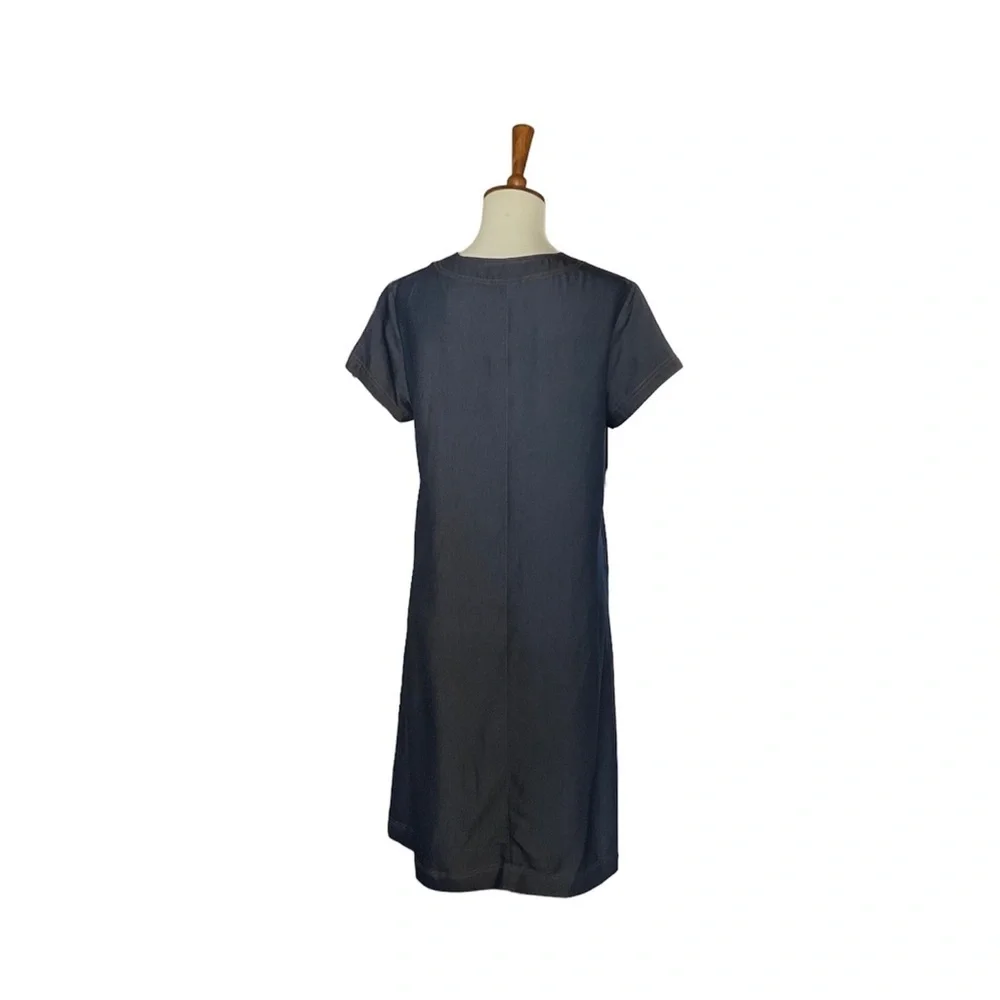 Appraisal Chambray Shift Dress Size‎ 6 Blue - Picture 6 of 7
